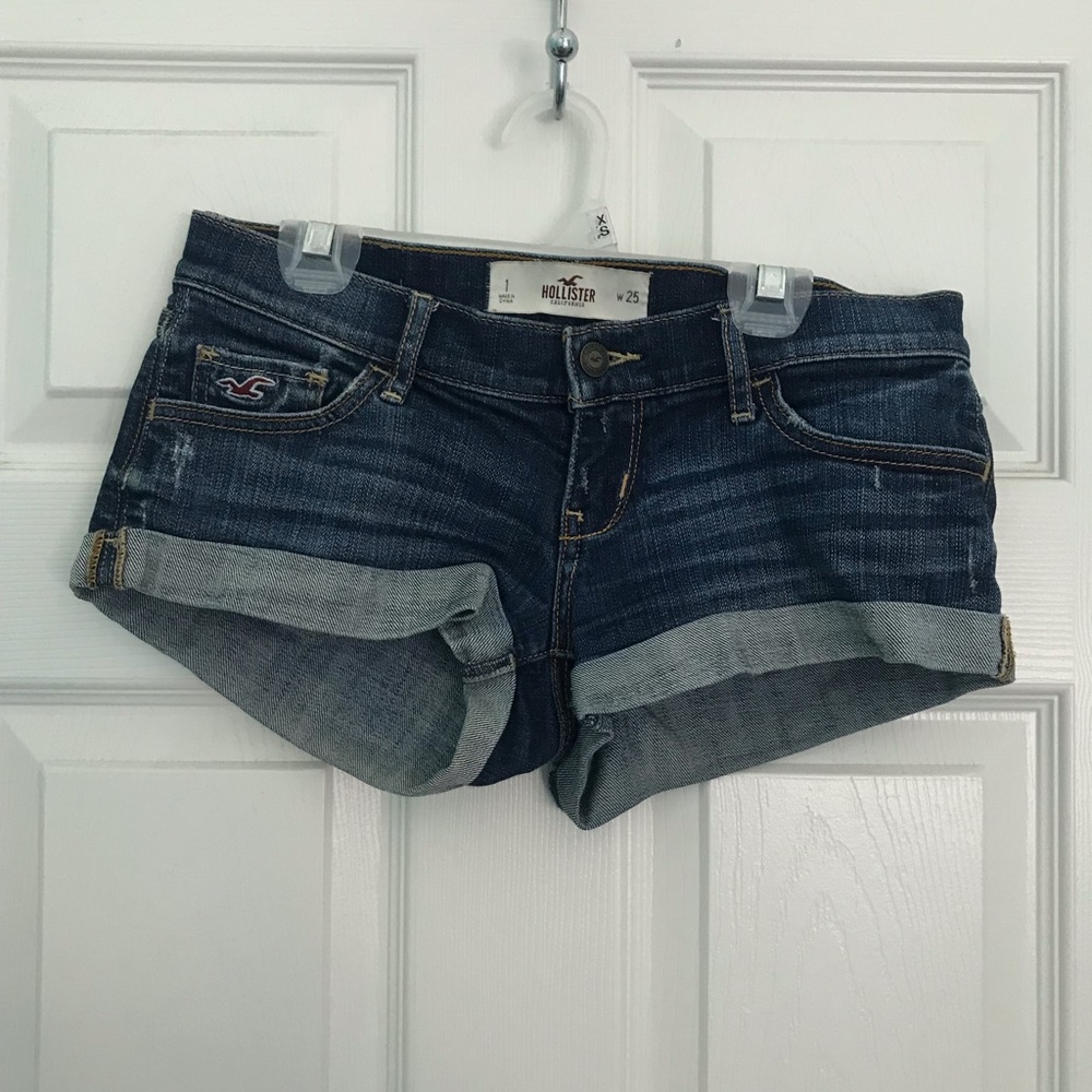 Low Rise Denim Shorts